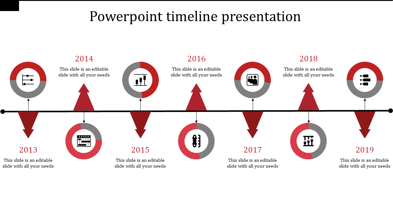 powerpoint timeline presentation-powerpoint timeline presentation-7-RED